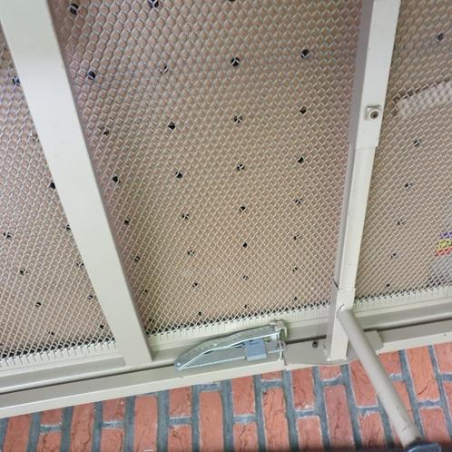 Auping bed1-p spiraalbodem met ombouw, Huis en Inrichting, Slaapkamer | Bedden, Gebruikt, Eenpersoons, 90 cm, 200 cm, Metaal, Wit