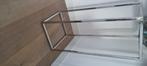 Zuil zilver met glas 40x40x100, Huis en Inrichting, Woonaccessoires | Zuilen en Pilaren, Ophalen, Gebruikt