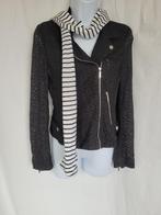 Leuke zwart-wit gestreepte sjaal 18x160 cm, Kleding | Dames, Maat 38/40 (M), ., Ophalen of Verzenden, Zo goed als nieuw