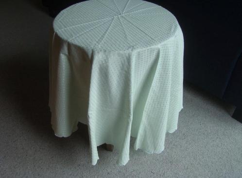 tafelkleed  effen mint kleur ~ rond, Huis en Inrichting, Tafelkleden, Gebruikt, Rond, Binnen, Ophalen of Verzenden