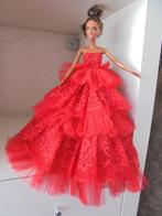 barbie luxe avondjurk rood hele wijde rok nieuw, Kinderen en Baby's, Speelgoed | Poppen, Ophalen of Verzenden, Nieuw, Barbie