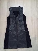 Jurk Dreamstar (Maat 40) Zwart met Lederlook, Maat 38/40 (M), Dreamstar, Zwart, Ophalen of Verzenden