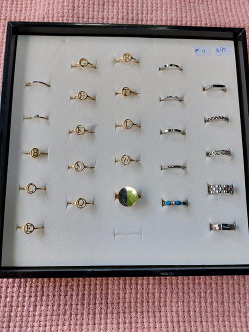 Ringen maat 17 Charmin's, goud en zilverkleur., Sieraden, Tassen en Uiterlijk, Ringen, Nieuw, Dame, 17 tot 18, Goud, Overige materialen