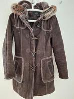Liv suede winterjas dames maat 36, Bruin, Verzenden, Maat 36 (S), Gedragen