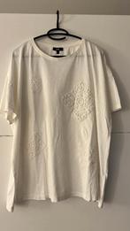 Witte T-shirt met crochet decoratie, Kleding | Dames, T-shirts, Wit, Maat 46/48 (XL) of groter, Ophalen of Verzenden, Zo goed als nieuw