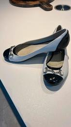 Geox Respira Donkerblauw wit maat 37, Wit, Zo goed als nieuw, Ballerina's, Ophalen of Verzenden