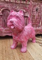 Eclectisch/Beeld/Roze/Pink/Hond/West highland terriër, Antiek en Kunst, Ophalen of Verzenden