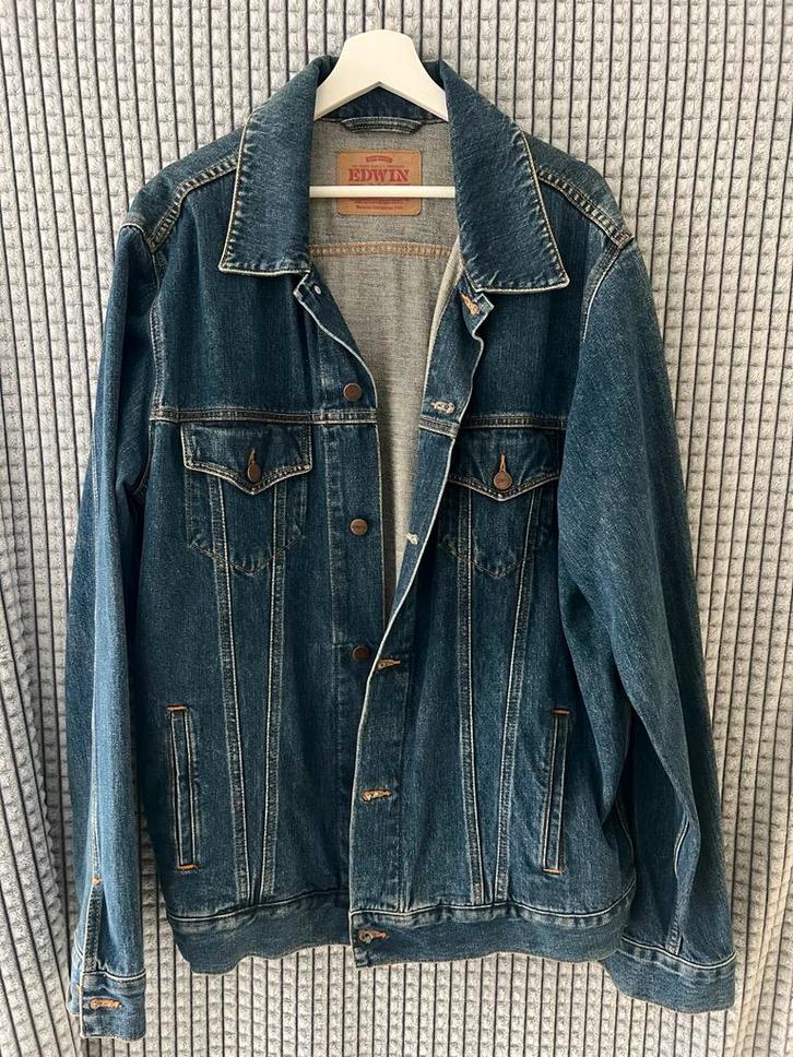 EDWIN Jeansjack XXL, Kleding | Heren, Jassen | Winter, Zo goed als nieuw, Overige maten, Blauw, Ophalen of Verzenden
