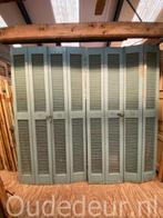 nr. L67a serie van 8x blauwe louvre deur