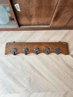 Vintage kapstok met bloemhaken, Wandkapstok, Gebruikt, Ophalen of Verzenden, Minder dan 100 cm