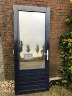 |Hardhouten buitendeur| schuurdeur| dubbelglas| 200x82,5|, Ophalen, Gebruikt, 80 tot 100 cm, Buitendeur