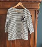 Long sleeve - Crème/Wit met Strepen van Follie di Garbo, Maat 38/40 (M), Wit, Nieuw, Ophalen of Verzenden