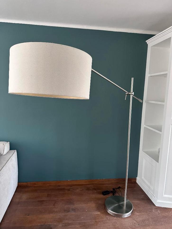 Staande vloerlamp / booglamp verstelbaar & dimbaar, Huis en Inrichting, Lampen | Vloerlampen, Zo goed als nieuw, 150 tot 200 cm