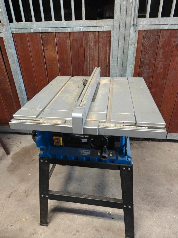 Zaagtafel - Scheppach HS105, Doe-het-zelf en Verbouw, Gereedschap | Zaagmachines, Gebruikt, Cirkelzaag, 1200 watt of meer, 70 mm of meer