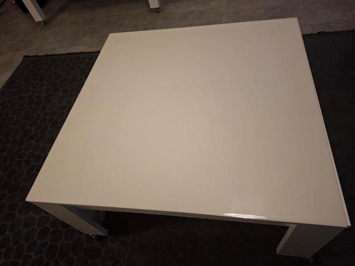 Witte Salontafel - Strak Design, Huis en Inrichting, Tafels | Salontafels, Zo goed als nieuw, Minder dan 50 cm, 50 tot 100 cm