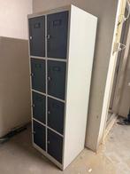 Lockerkast 8 kluisjes grijs/zwart 60bx50dx180h, Ophalen, Gebruikt