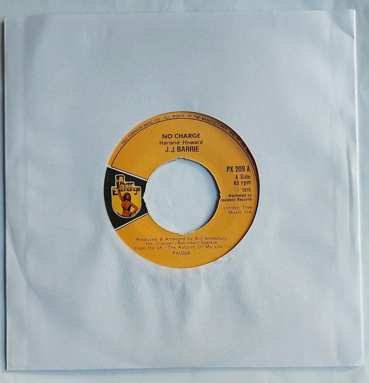J.J. Barrie - No charge, Cd's en Dvd's, Vinyl Singles, Gebruikt, Single, Pop, 7 inch, Ophalen of Verzenden