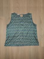 Top groen petrol zigzag | 44 | Oltre, Oltre, Maat 42/44 (L), Ophalen of Verzenden, Zo goed als nieuw