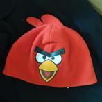 Stoere rode fleecemuts angry birds. Mt 110/116, Ophalen of Verzenden, Zo goed als nieuw, ., Jongen