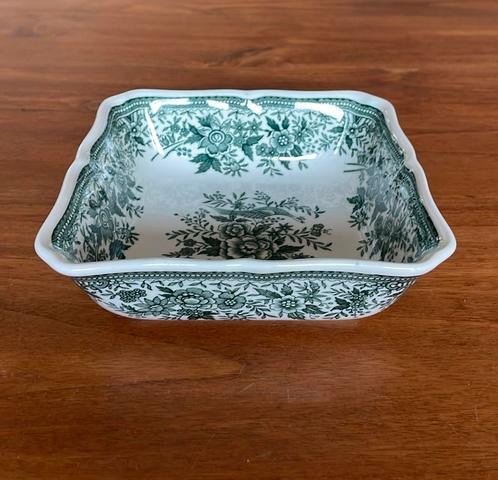Villeroy & Boch Fasan vierkante kom groen, Huis en Inrichting, Keuken | Servies, Zo goed als nieuw, Overige stijlen, Porselein