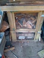 konijnhok  hout zware uitvoering, Ophalen, Gebruikt, 90 cm of meer, Konijn