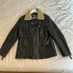 Arma donkerblauwe leren jas met bontkraag, Blauw, Arma, Maat 46/48 (XL) of groter, Ophalen of Verzenden