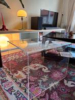 Plexiglas bijzet tafeltje, Huis en Inrichting, Tafels | Salontafels, Ophalen, Kunststof, Gebruikt, 50 tot 100 cm
