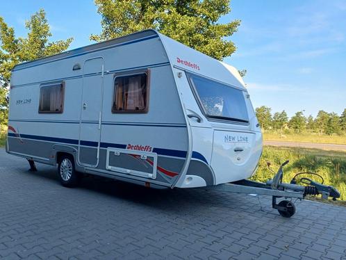Dethleffs New Line/stapelbed/2005/nette staat., Caravans en Kamperen, Caravans, Bedrijf, tot en met 5, 1000 - 1250 kg, Treinzit