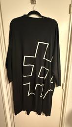 Studio Zwarte Tuniek Vleermuismouw Maat 52/54, Kleding | Dames, Grote Maten, Ophalen of Verzenden, Zo goed als nieuw, Zwart