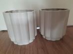 2 beige bloempotten van karwei, Ophalen, Rond, Aardewerk, Minder dan 40 cm