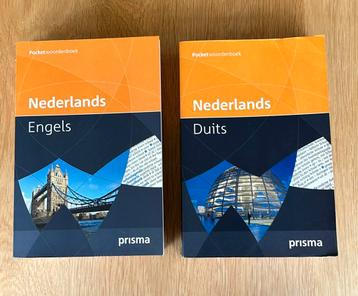 Twee prisma pocketwoordenboeken beschikbaar voor biedingen