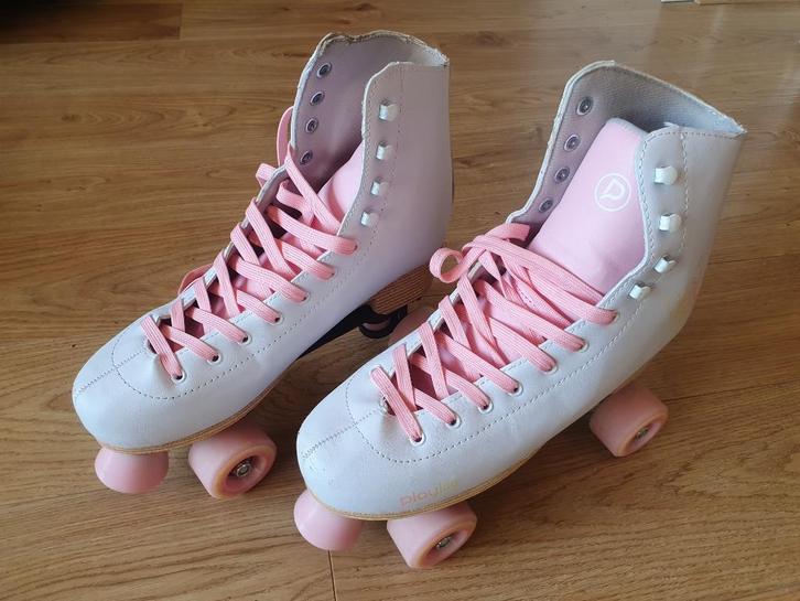Verstelbare rolschaatsen adjustable rollerskates skates roze, Hobby en Vrije tijd, Overige Hobby en Vrije tijd, Zo goed als nieuw