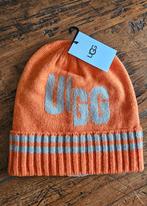 UGG muts, oranje met grijze strepen., Kleding | Heren, Mutsen, Sjaals en Handschoenen, Nieuw, Muts, Ophalen of Verzenden