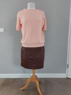 Nieuw: bruine PU leren rok Cotton club maat M / 38- 40, Maat 38/40 (M), Bruin, Nieuw, Ophalen of Verzenden