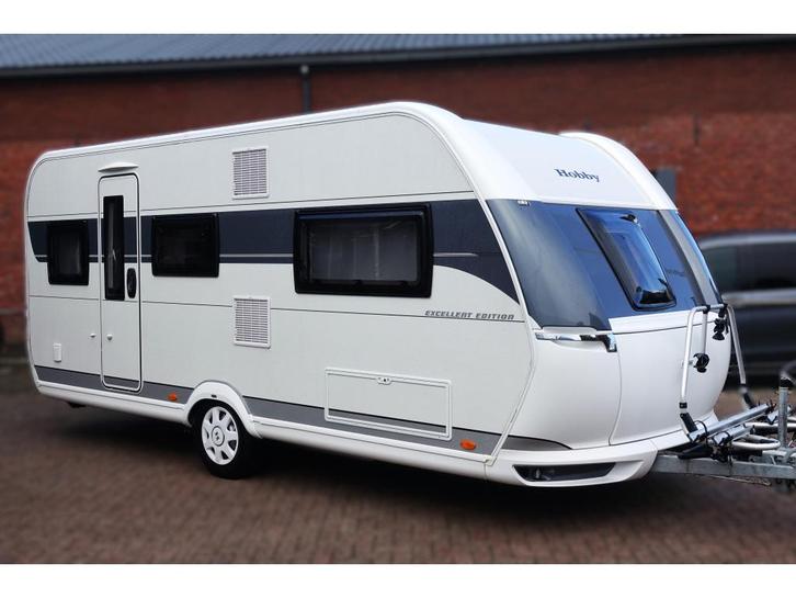 Hobby Excellent Edition 495 UL 23 Mover Airco VT 1800KG Vol, Caravans en Kamperen, Caravans, Bedrijf, tot en met 4, 1000 - 1250 kg