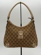 Gucci GG Abbey D-Ring Hobo Medium Tas, Ophalen of Verzenden, Zo goed als nieuw, Bruin, Schoudertasje