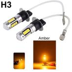 2 Stuks H3 Led lamp 12VDC 3000K (+- 750 lumen), Ophalen of Verzenden, Nieuw