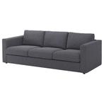 Vimle 3-zits HOES gunnared middengrijs zgan, Ophalen of Verzenden, Zo goed als nieuw, Rechthoekig, 125 cm of meer