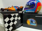 F1  F. ALONSO  +  HELM   1/2   MINICHAMPS, Hobby en Vrije tijd, Verzenden, Zo goed als nieuw, MiniChamps