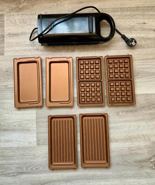 FlipSwitch Grill Livington! Prijsje - Is als NIEUW, Witgoed en Apparatuur, Contactgrills, Zo goed als nieuw, Uitneembare platen
