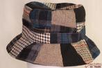 buckethat Vissershoed patchwork blauw 57, 58 en 59 nieuw, Kleding | Heren, Hoeden en Petten, Hoed, Nieuw, Ophalen of Verzenden