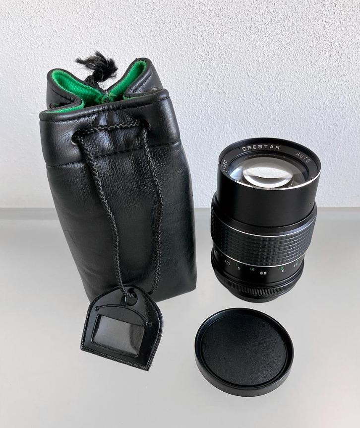 VINTAGE JAREN '70 CRESTAR 135mm f/2.8 AUTO LENS MET LENSTAS, Audio, Tv en Foto, Fotografie | Lenzen en Objectieven, Gebruikt, Telelens