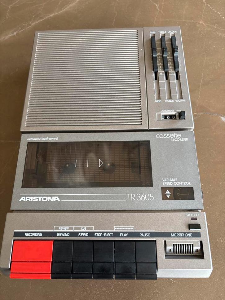 Ariston TR 3605 cassetterecorder, Audio, Tv en Foto, Bandrecorders, Bandrecorder, Ophalen of Verzenden