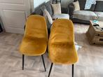 4 leuke stoeltjes oker geel, Huis en Inrichting, Stoelen, Ophalen of Verzenden, Zo goed als nieuw, Overige kleuren, Twee