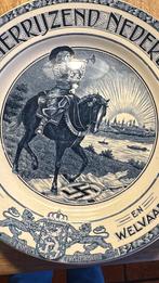 Vintage Delfts Blauw Herrijzend Nederland Bord, Antiek en Kunst, Ophalen