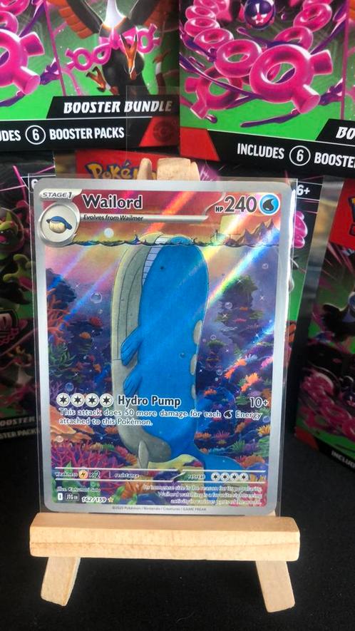 Wailord JTG 162, Hobby en Vrije tijd, Verzamelkaartspellen | Pokémon, Zo goed als nieuw, Meerdere kaarten, Verzenden
