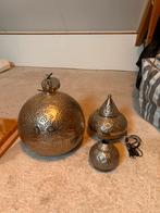 Oosterse lampen set - Plafond, tafel, kaars, Ophalen, Zo goed als nieuw, Metaal, Minder dan 50 cm