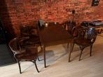 Vintage Retro Café meubel set • 4 stoelen • Mancave, Ophalen