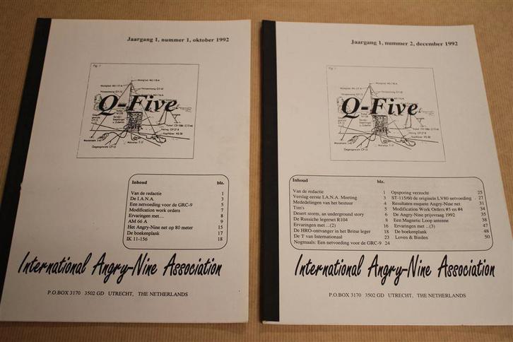 Q Five - 1e jaargang 1992 [Zendamateurs] !!, Boeken, Techniek, Zo goed als nieuw, Bouwkunde, Ophalen of Verzenden