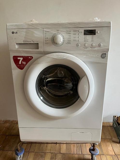 Direct Drive LG DD147MWDB wasm. Superstil en trillingsarm, Witgoed en Apparatuur, Wasmachines, Zo goed als nieuw, Voorlader, 6 tot 8 kg